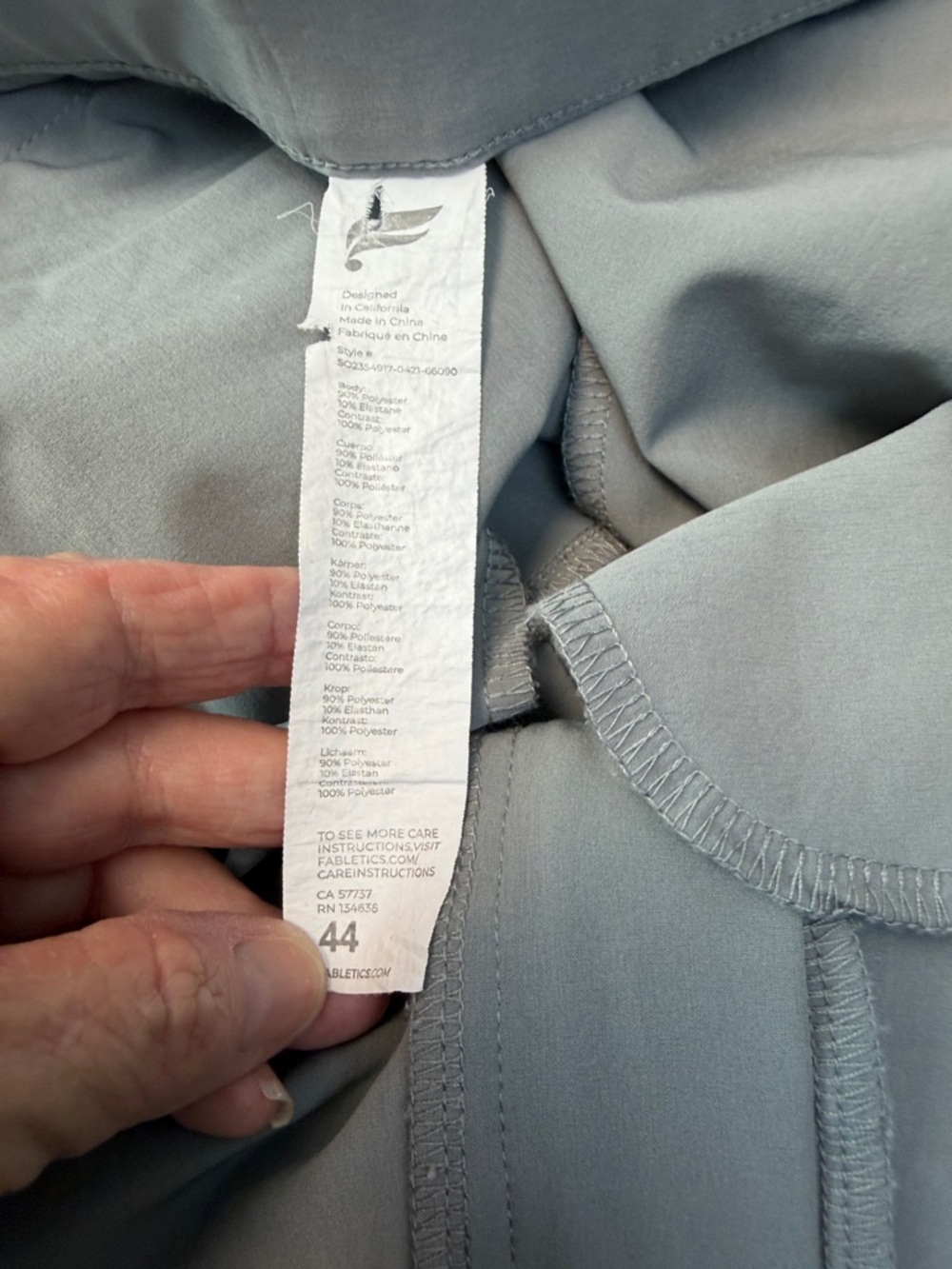 Fabletics Men's‎ Light Gray Golf Shorts - Picture 4 of 7